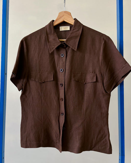 Camicia In Misto Lino Vintage - M