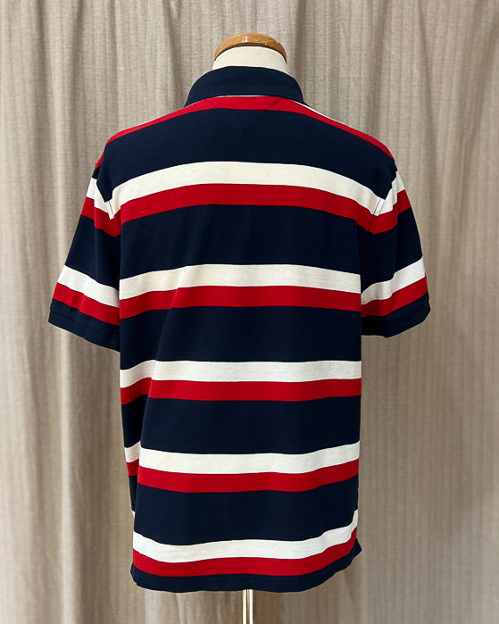 Tommy Hilfiger Polo A Righe Vintage XL