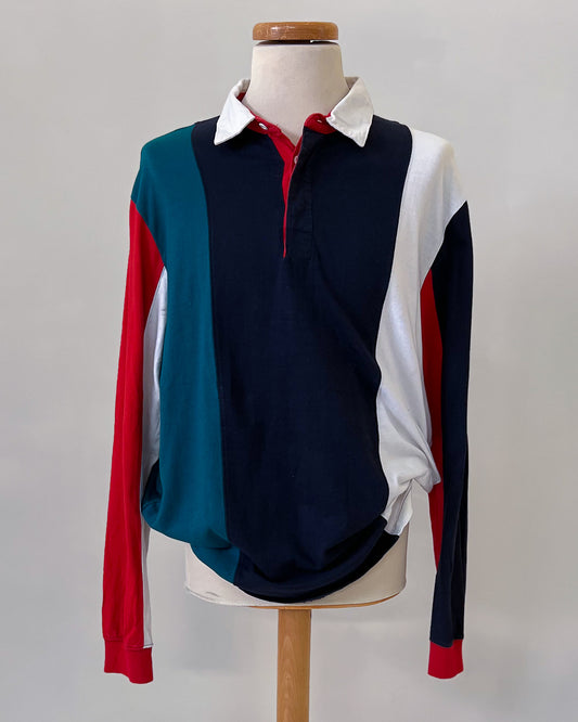 Polo A Righe Oversize - L