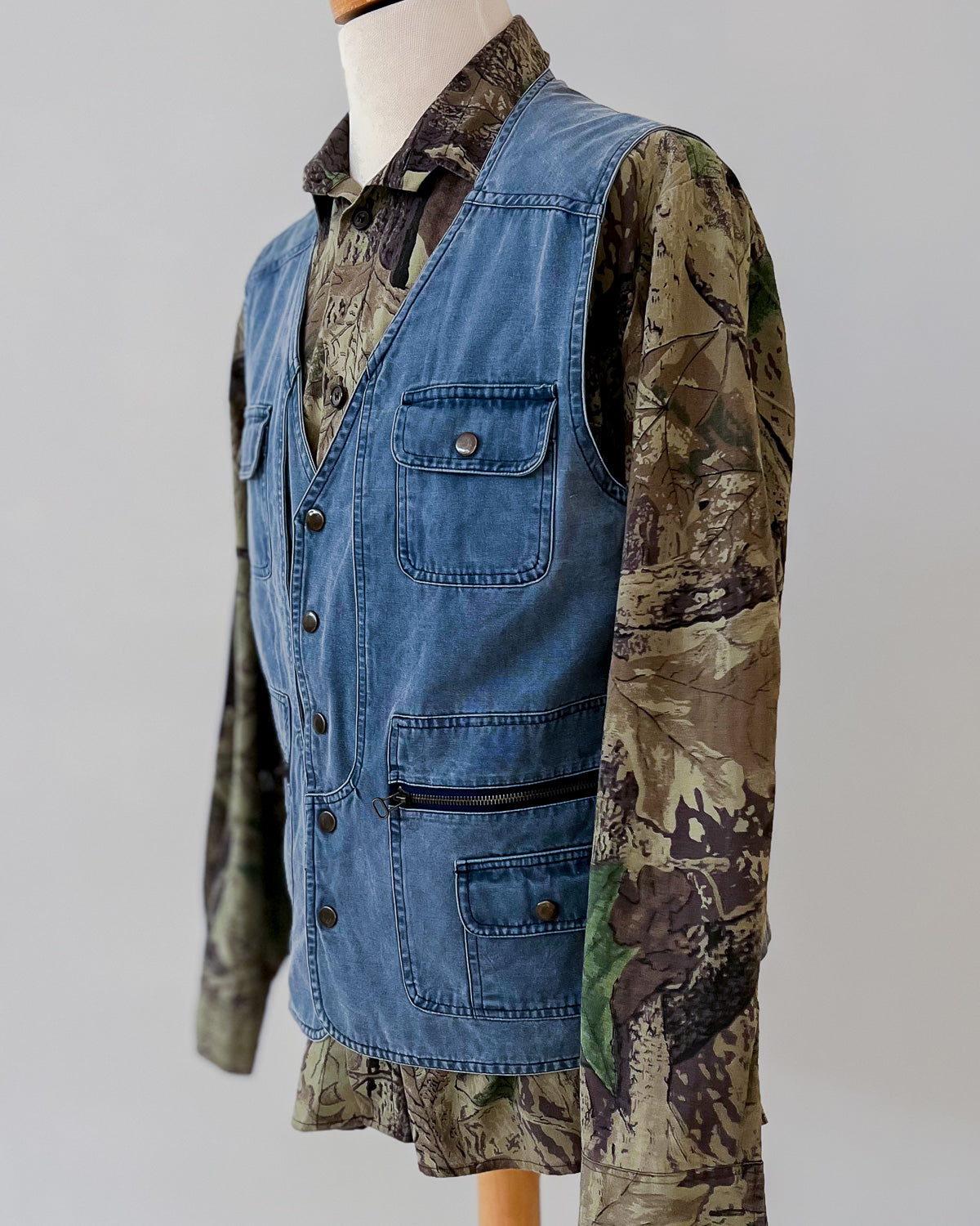 Gilet In Denim Vintage - M