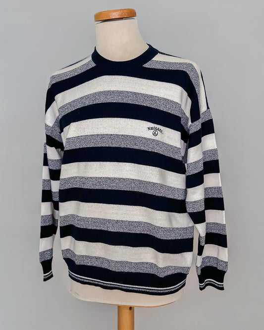 Navigare - Maglione A Righe Vintage - L