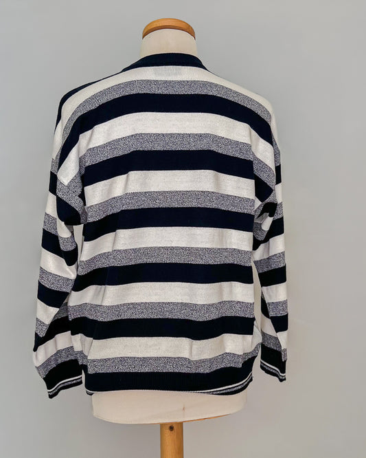 Navigare - Maglione A Righe Vintage - L