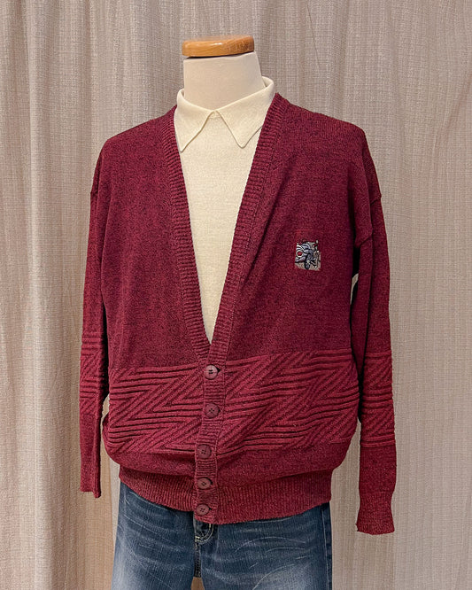 Cardigan Vintage Con Ricamo - L