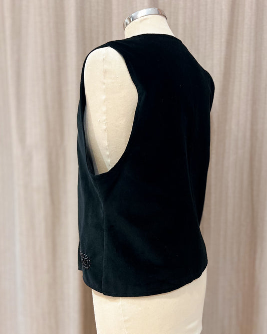 Gilet In Velluto Con Applicazioni M