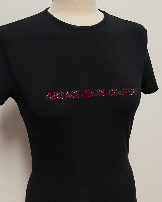 Versace Jeans Maglia Brillantini Stretch M