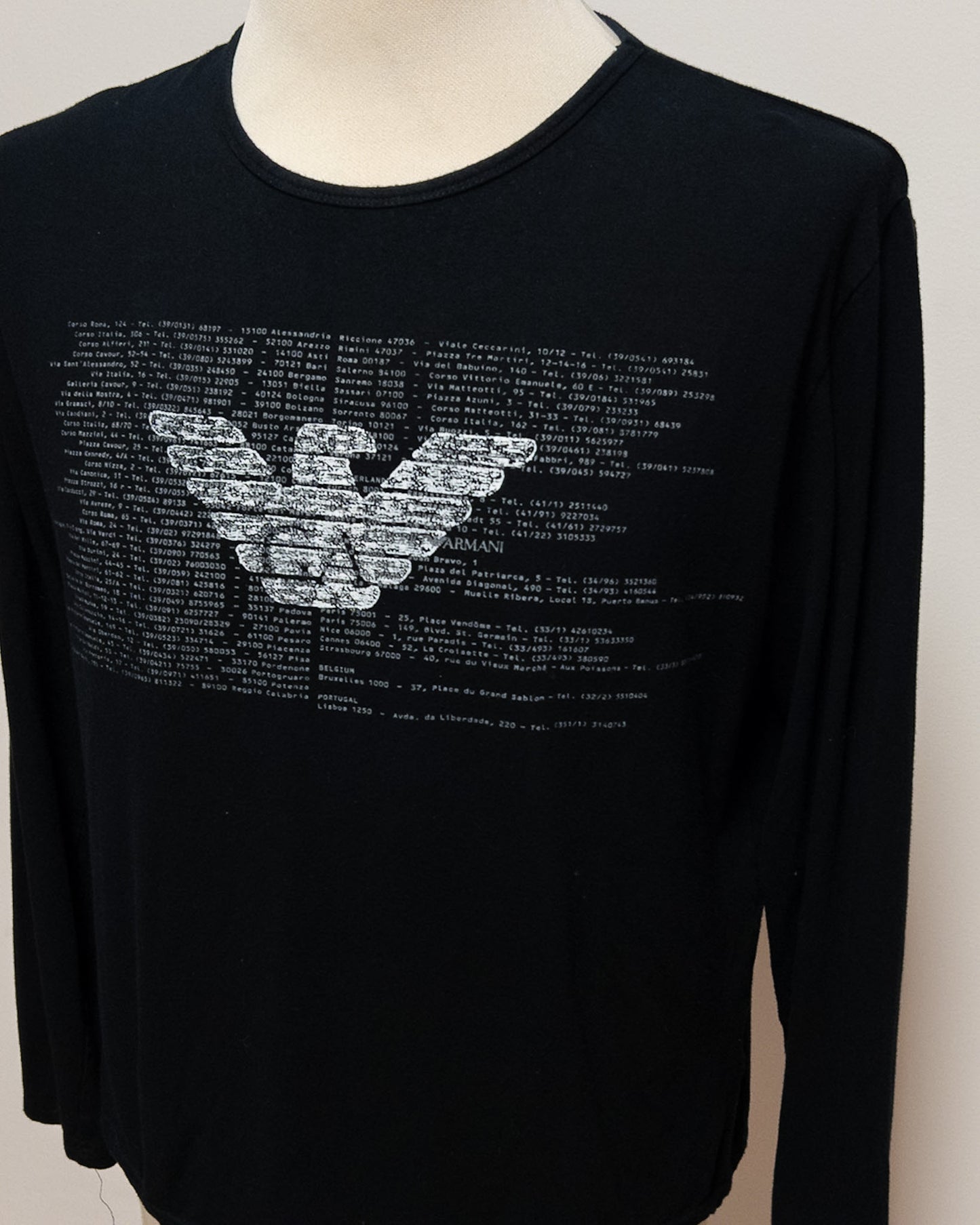 Emporio Armani Longsleeve Aderente Crop XL