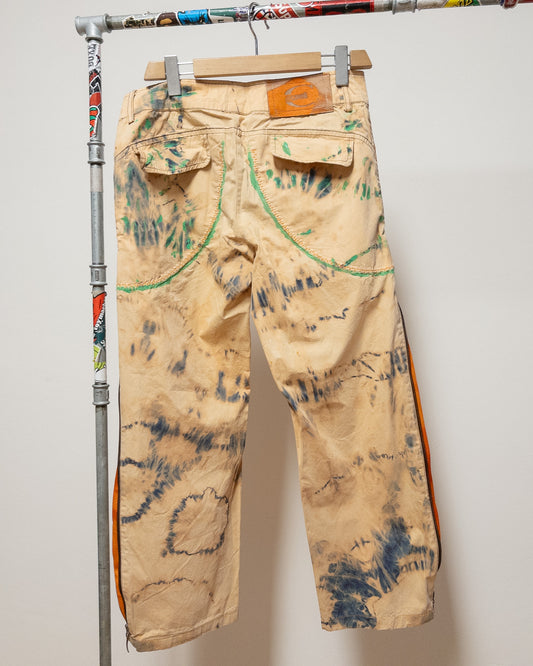Just Cavalli Reworked Pants con Inserti Arancio M