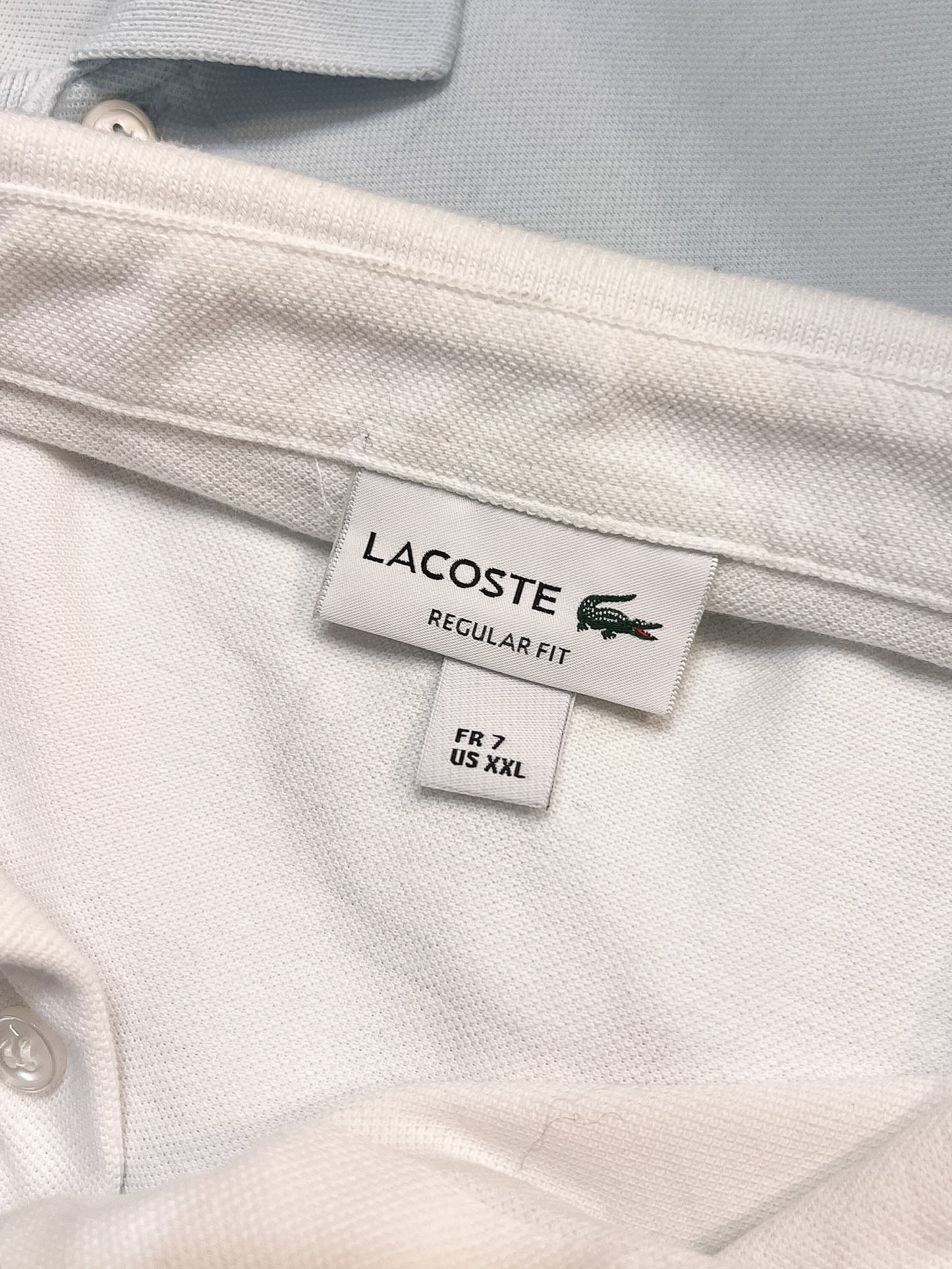 Lacoste Polo Off white Regular Fit Taglia XXL