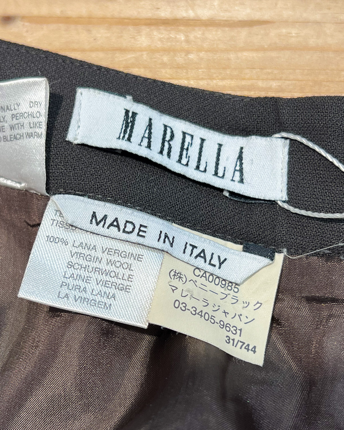 Marella Mini Gonna Donna Taglia S Scuro Verde Pure New Lana