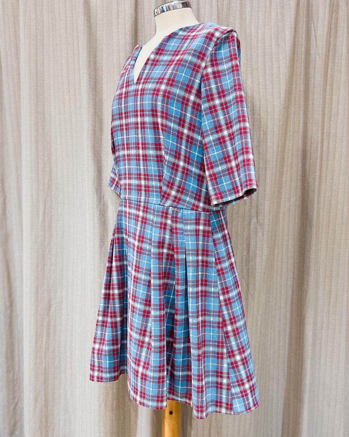 Vestitio Vintage a Quadri - L