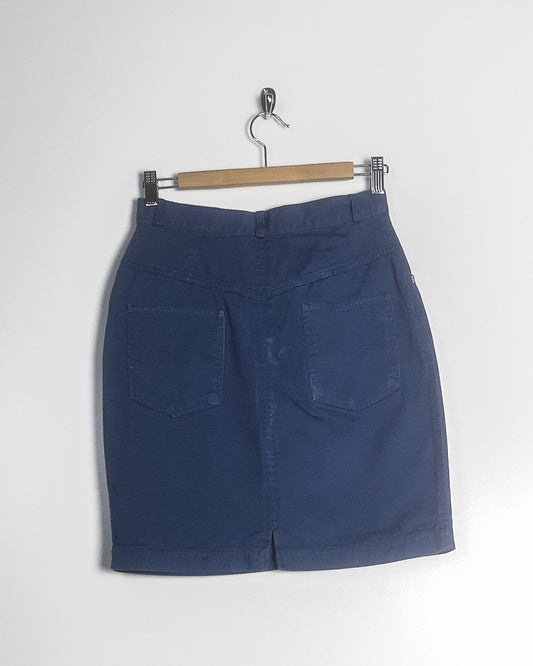 Gonna Jeans con Ricami Taglia 44