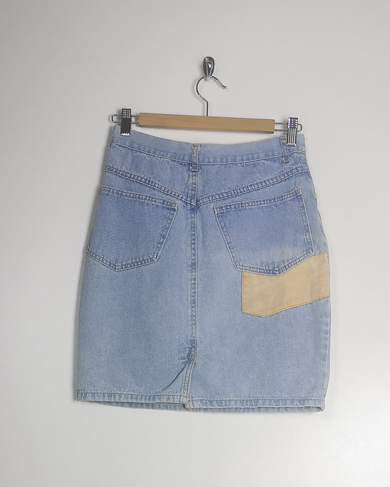 Gonna Jeans con Inserti Taglia L