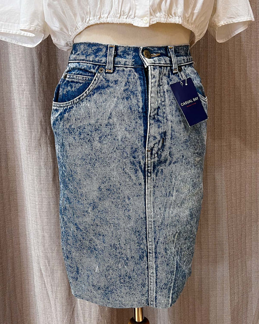 Gonna Jeans Lavaggio Acido Taglia M