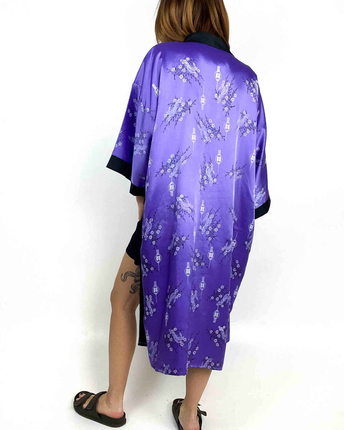 Kimono Viola con Fantasia Taglia M