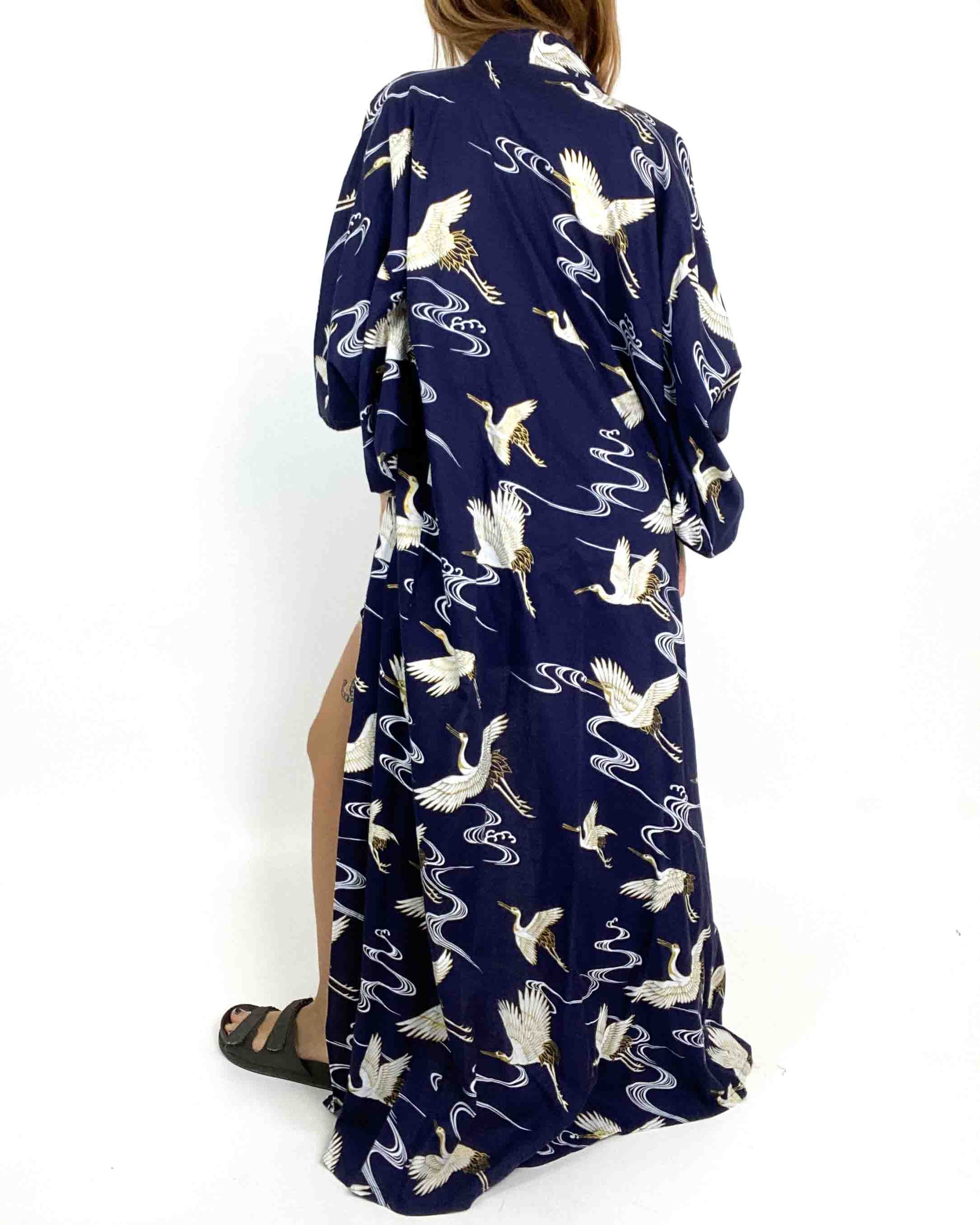 Kimono Puro Cotone con Fantasia Taglia M