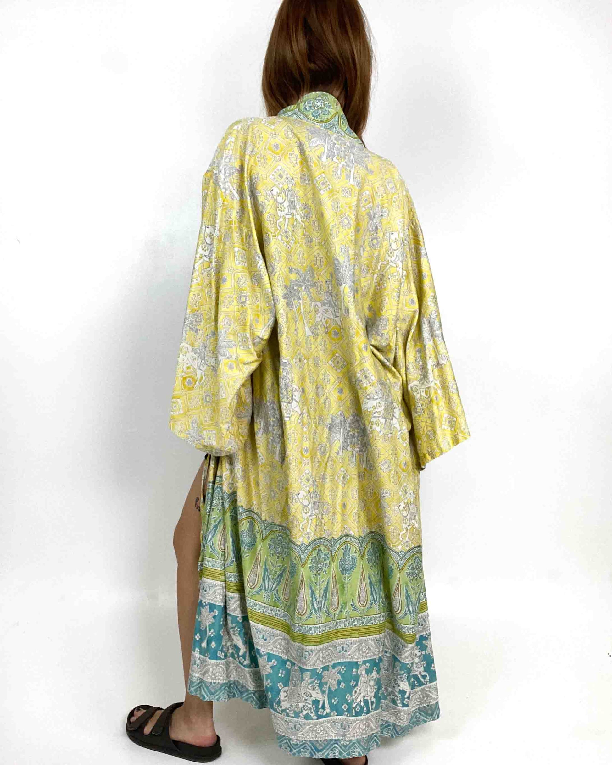 Bassetti  Kimono Giallo in Cotone Taglia L