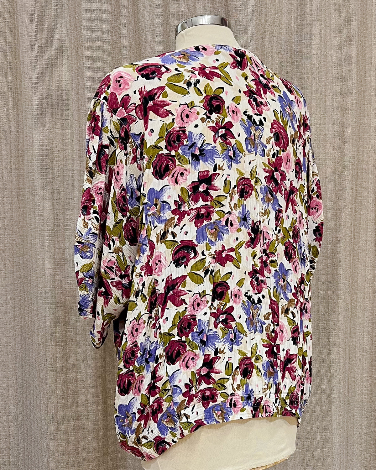 Camicia a Fiori Over Fitted Taglia M