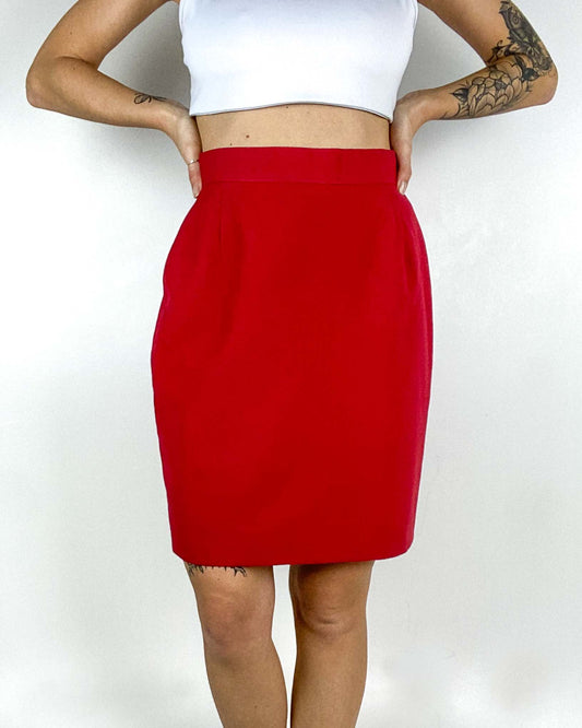 Gonna Vintage Rossa Taglia 44