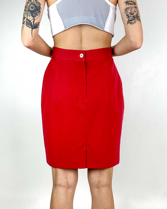 Gonna Vintage Rossa Taglia 44