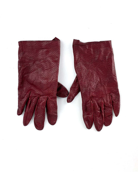 Guanti Rossi Traforati Taglia S