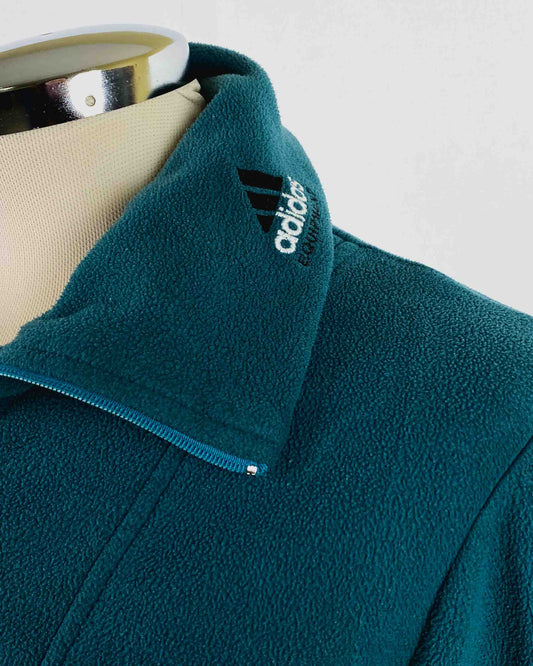 Adidas Pile Verde Half Zip Taglia L