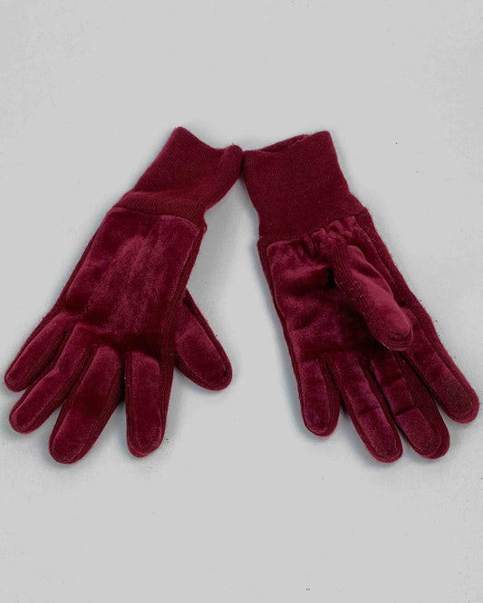 Guanti Bordeaux in Lana Taglia M