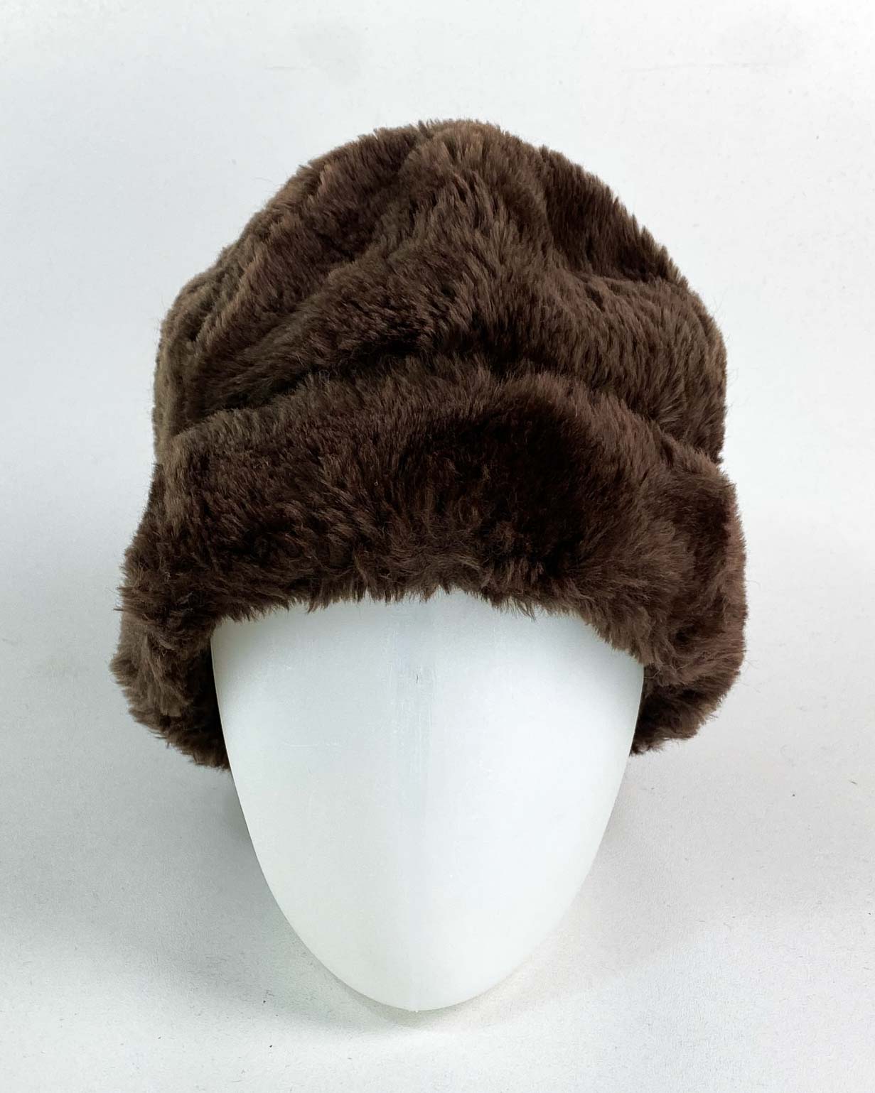 Cappello in Pelliccia con Risvolto Taglia U