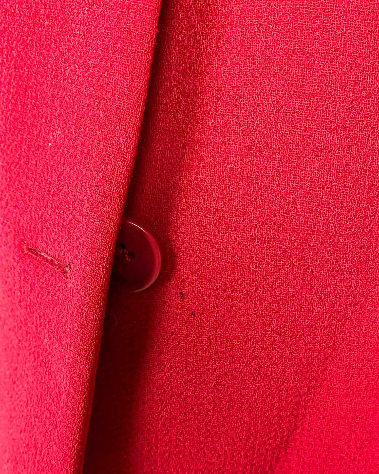 Emporio Armani Blazer Rosso con Cinturino Taglia S