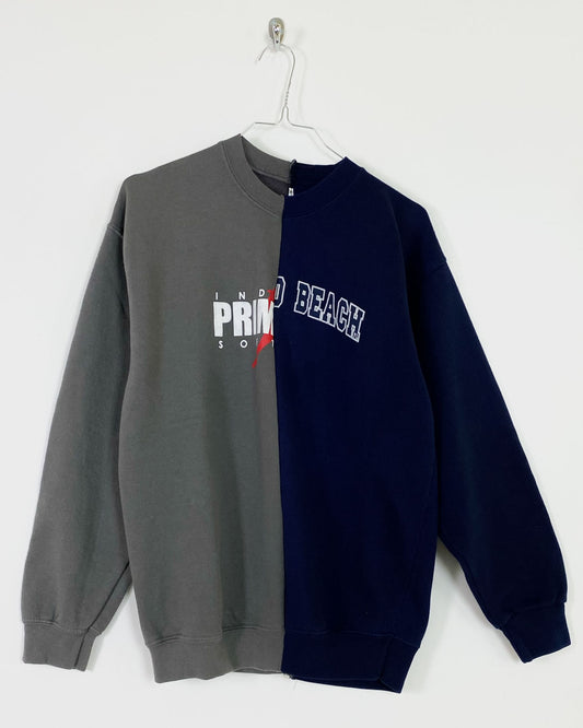 Felpa Crewneck Split Rework Taglia M