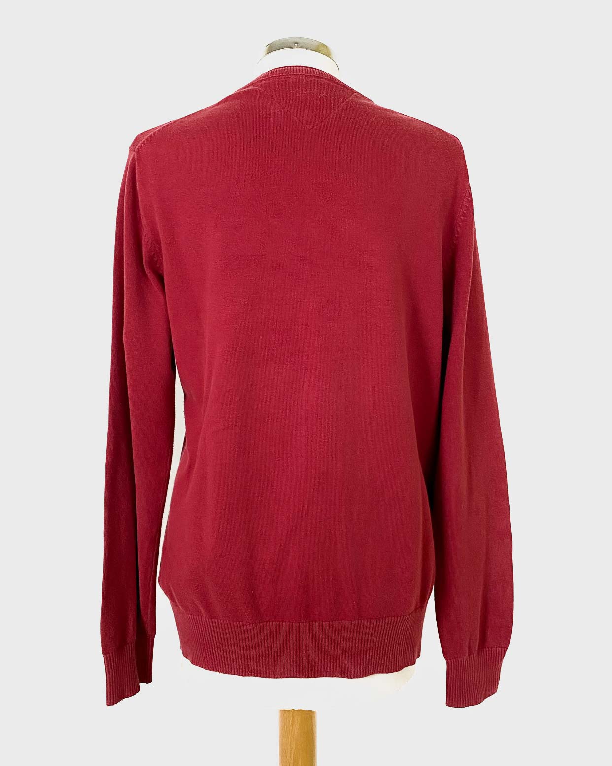 Hilfiger Denim Golf Rosso Girocollo Taglia 2XL