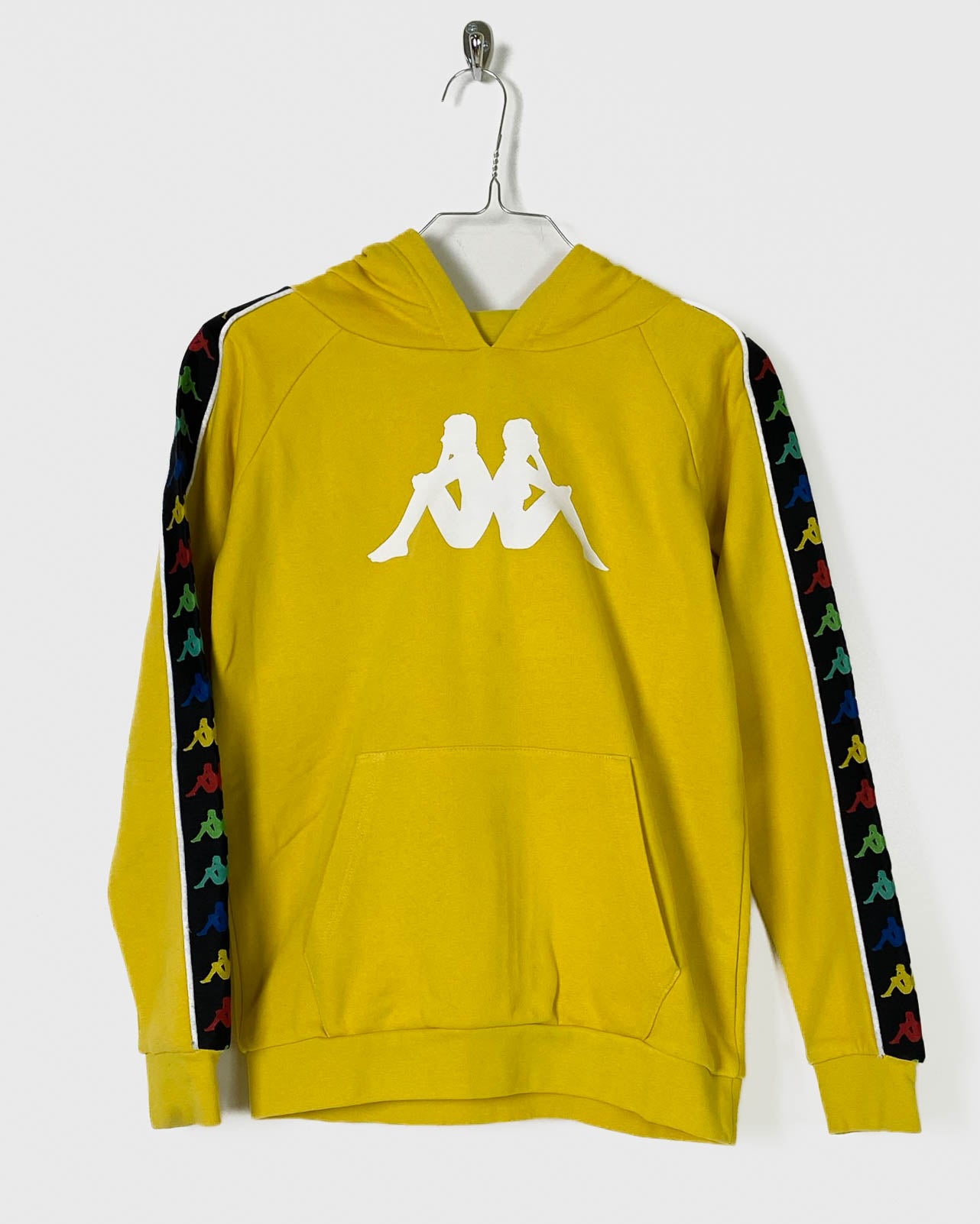 Kappa Felpa Gialla Logo Multicolor Size XS