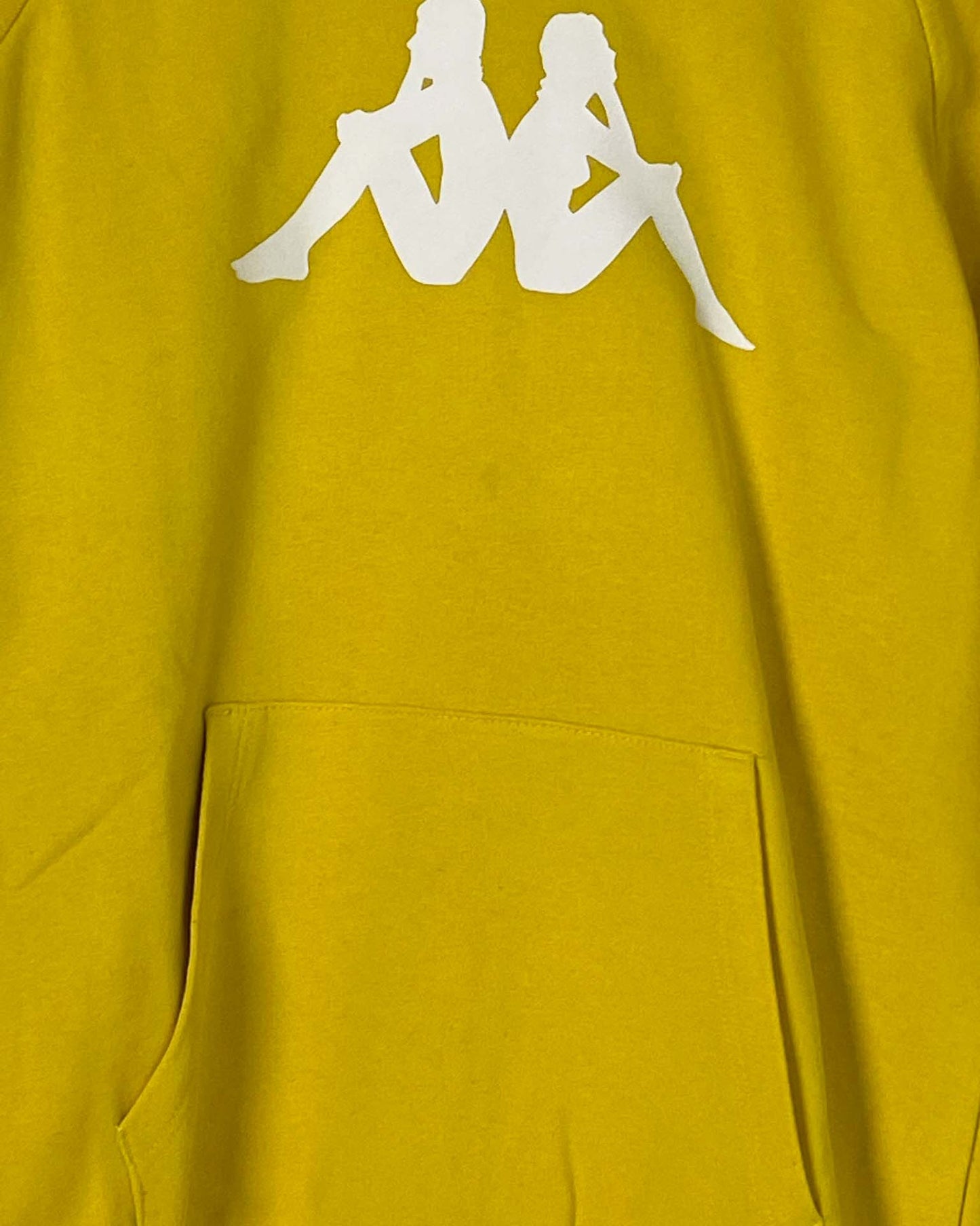 Kappa Felpa Gialla Logo Multicolor Size XS