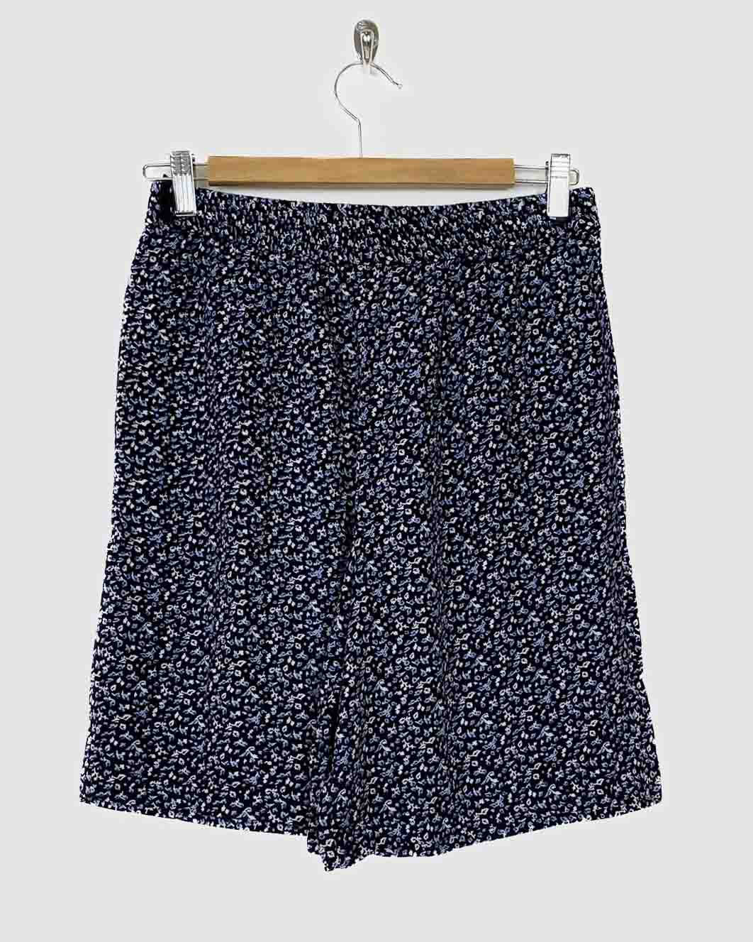 Shorts Fantasia a Fiori con Elastico Taglia M/L