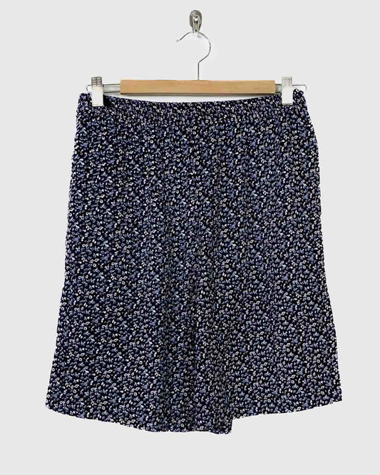 Shorts Fantasia a Fiori con Elastico Taglia M/L