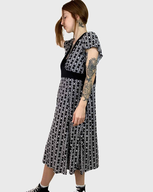 Biaggini Vestito Svasato con Fantasia Taglia 2XL