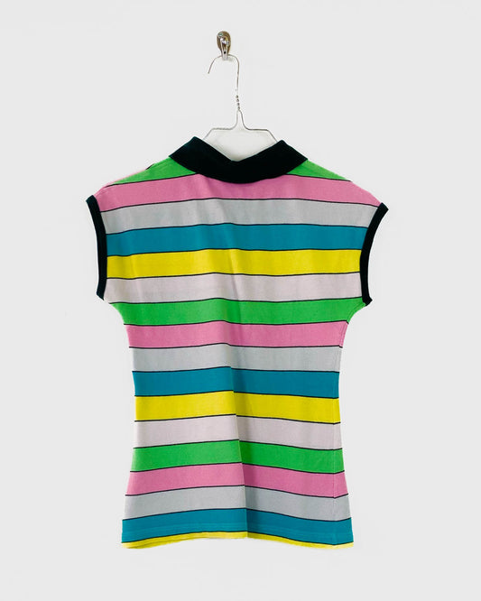 Lacoste Polo Smanicata Multicolor Taglia XS