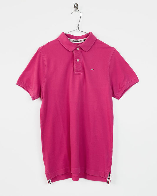 Hilfiger Denim Polo Fucsia Over Fit Taglia S