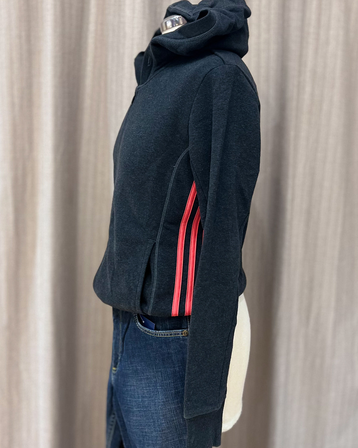 Adidas - Felpa Con Zip Taglia S