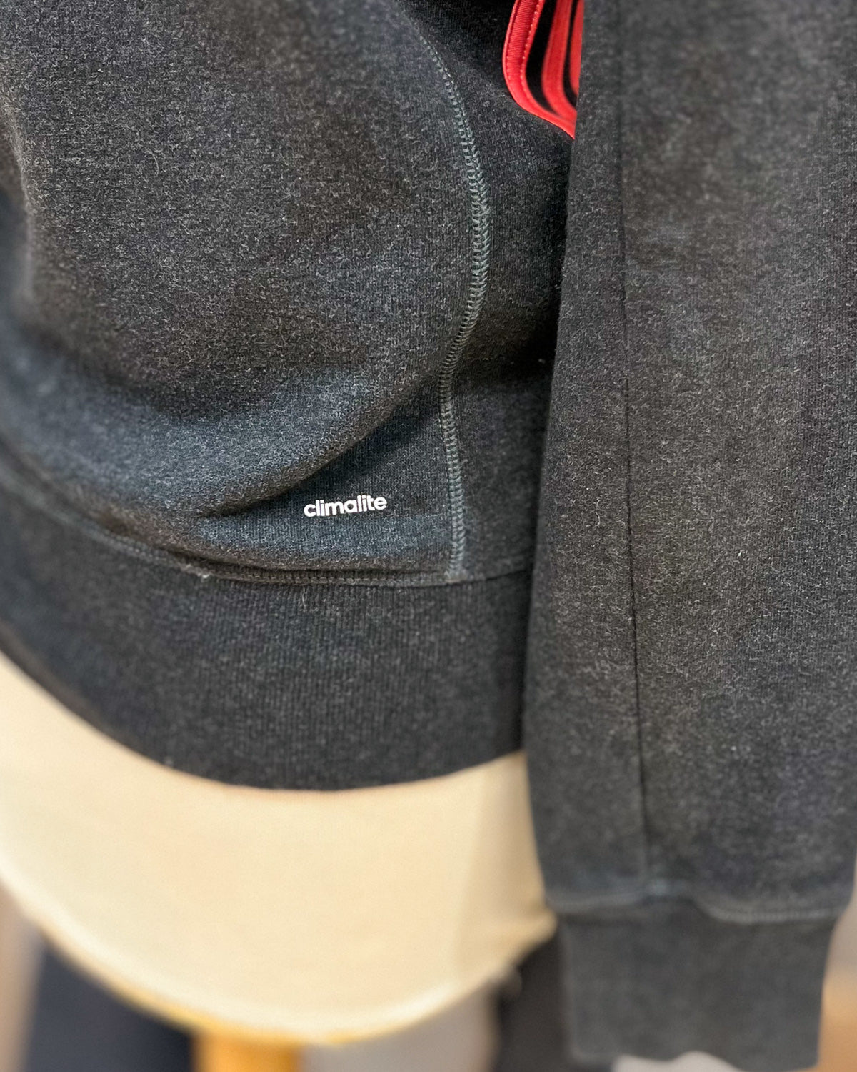 Adidas - Felpa Con Zip Taglia S