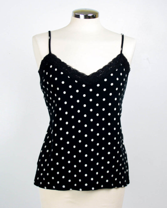 Top A Pois Con Ricamo Taglia M