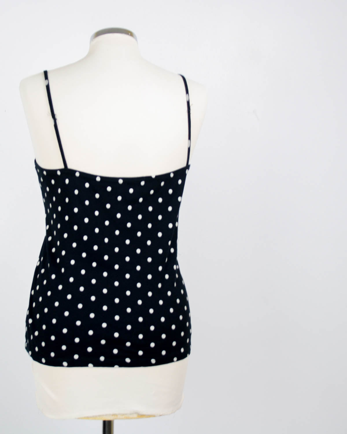 Top A Pois Con Ricamo Taglia M