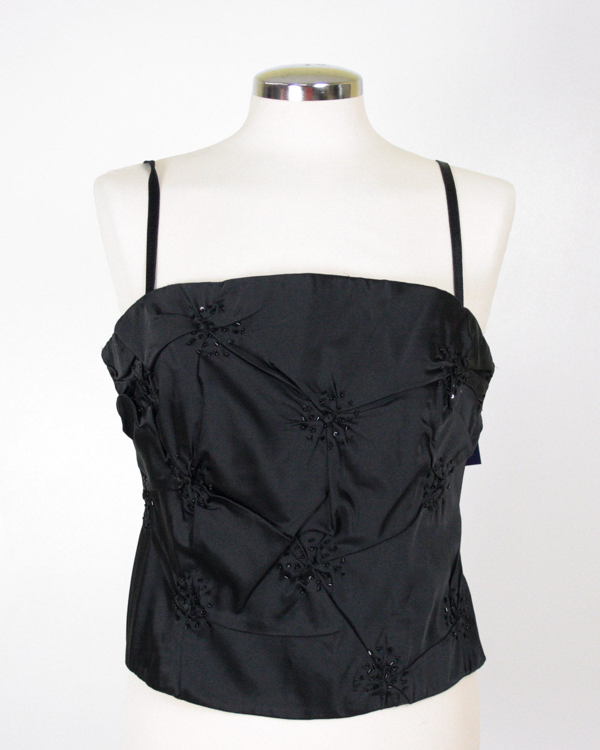 Corsetto Nero Con Ricami Taglia XL