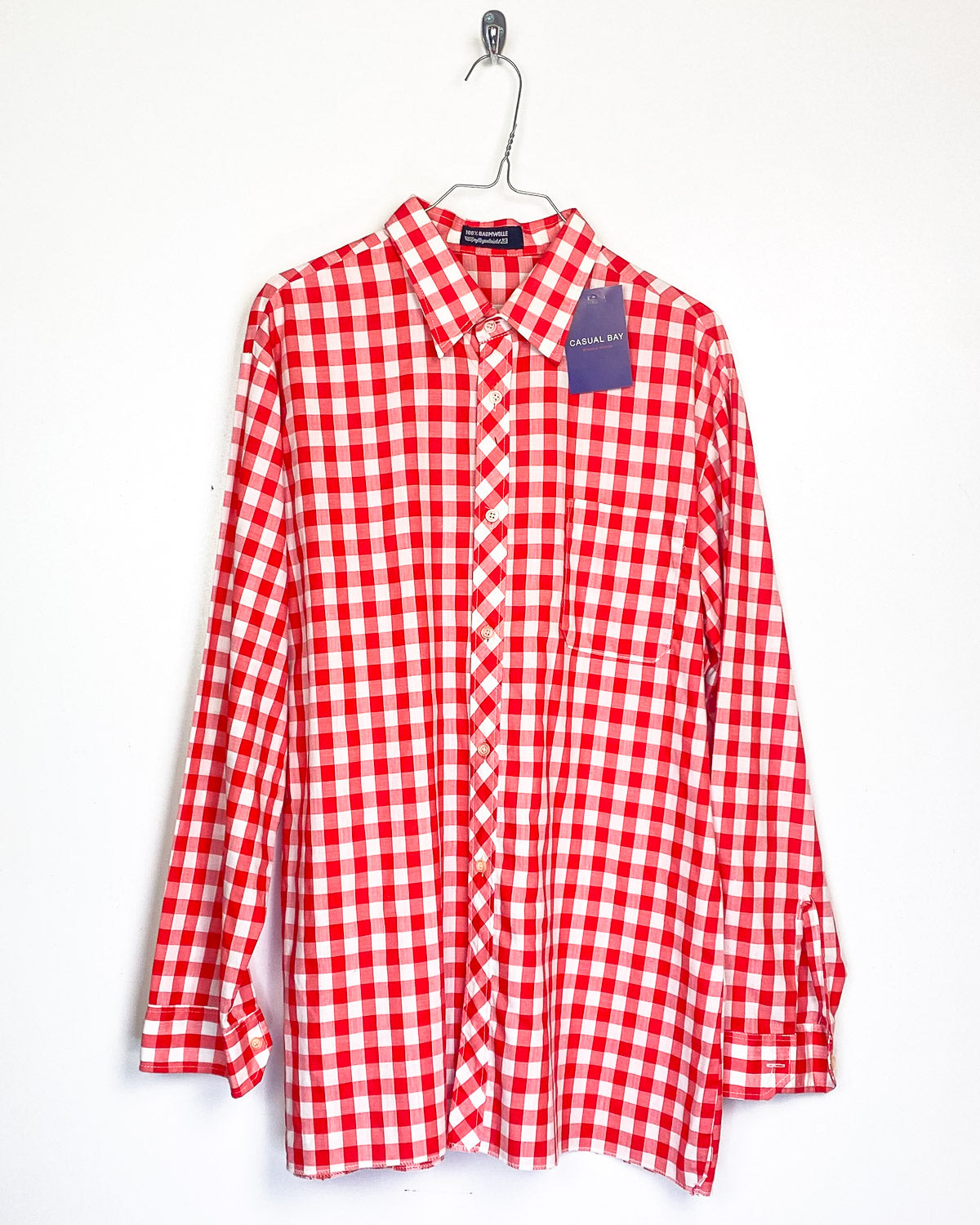 Camicia A Scacchi In Cotone Taglia 2XL