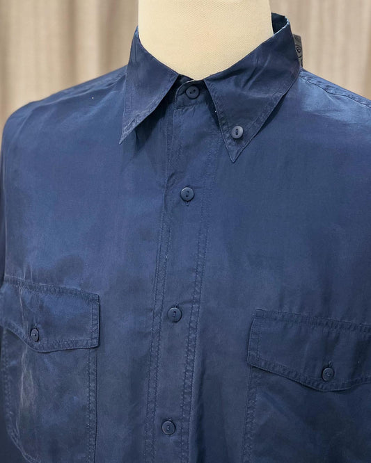 Camicia Basic In Pura Seta - L