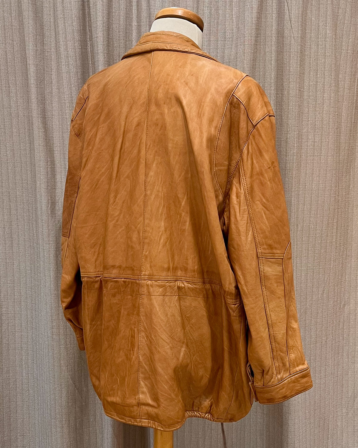 Trench In Pelle Vintage - L