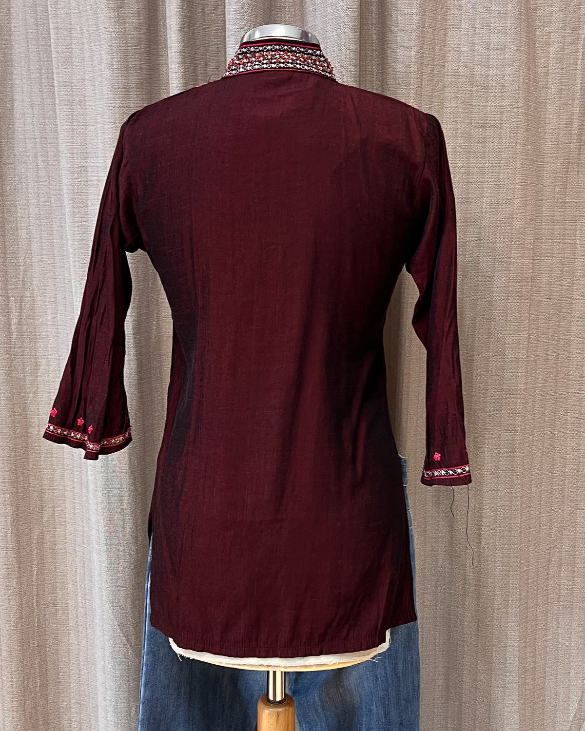 Blusa Vintage Con Applicazioni - S