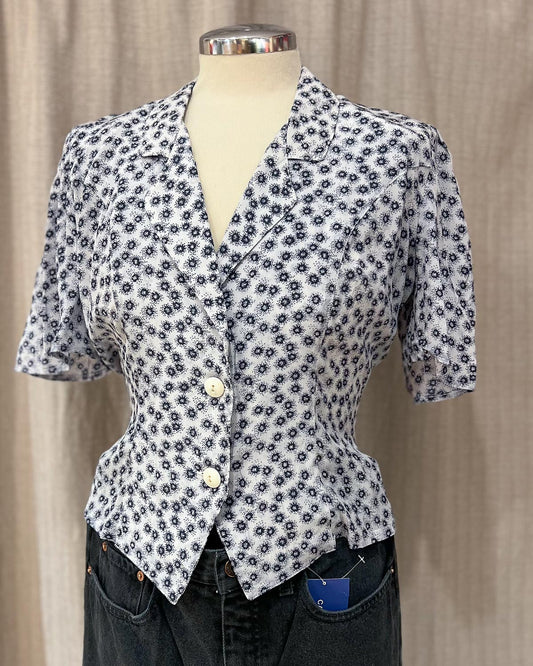 Camicia Crop A Fantasia - S