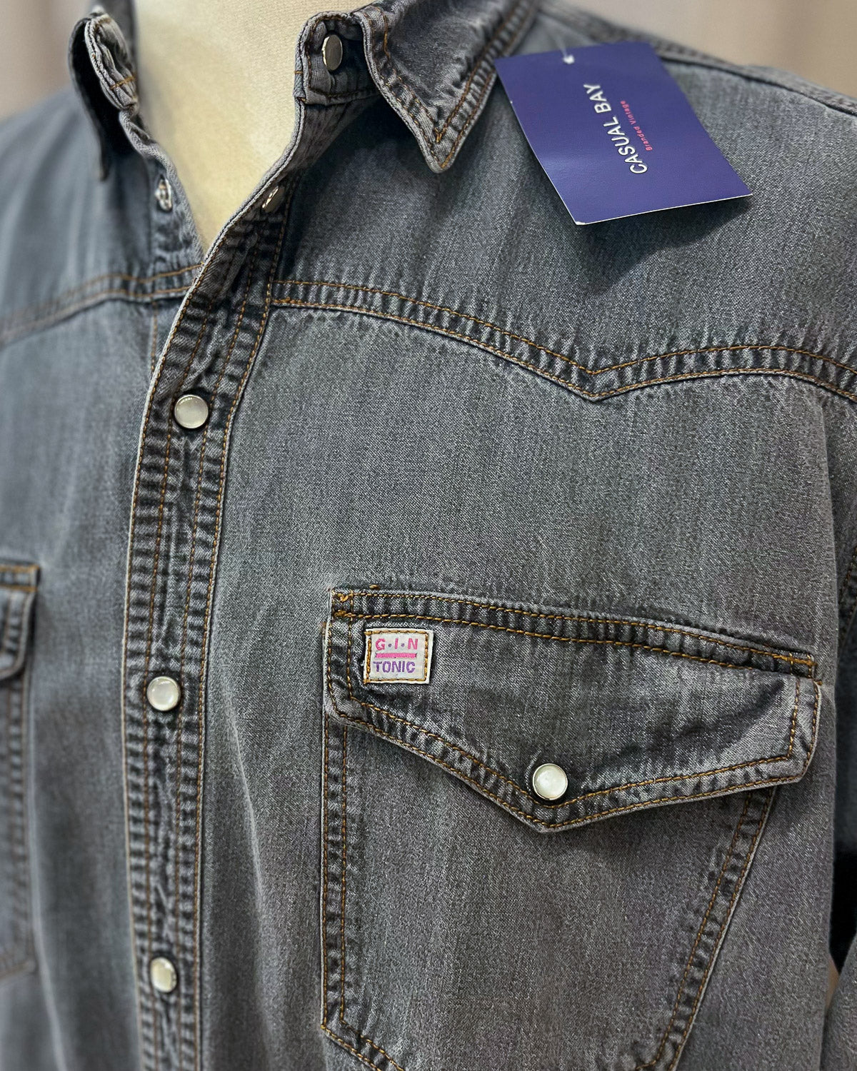 Gin Tonic - Camicia In Denim - XL