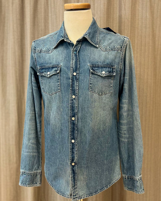 Camicia In Denim Slim Fit - L