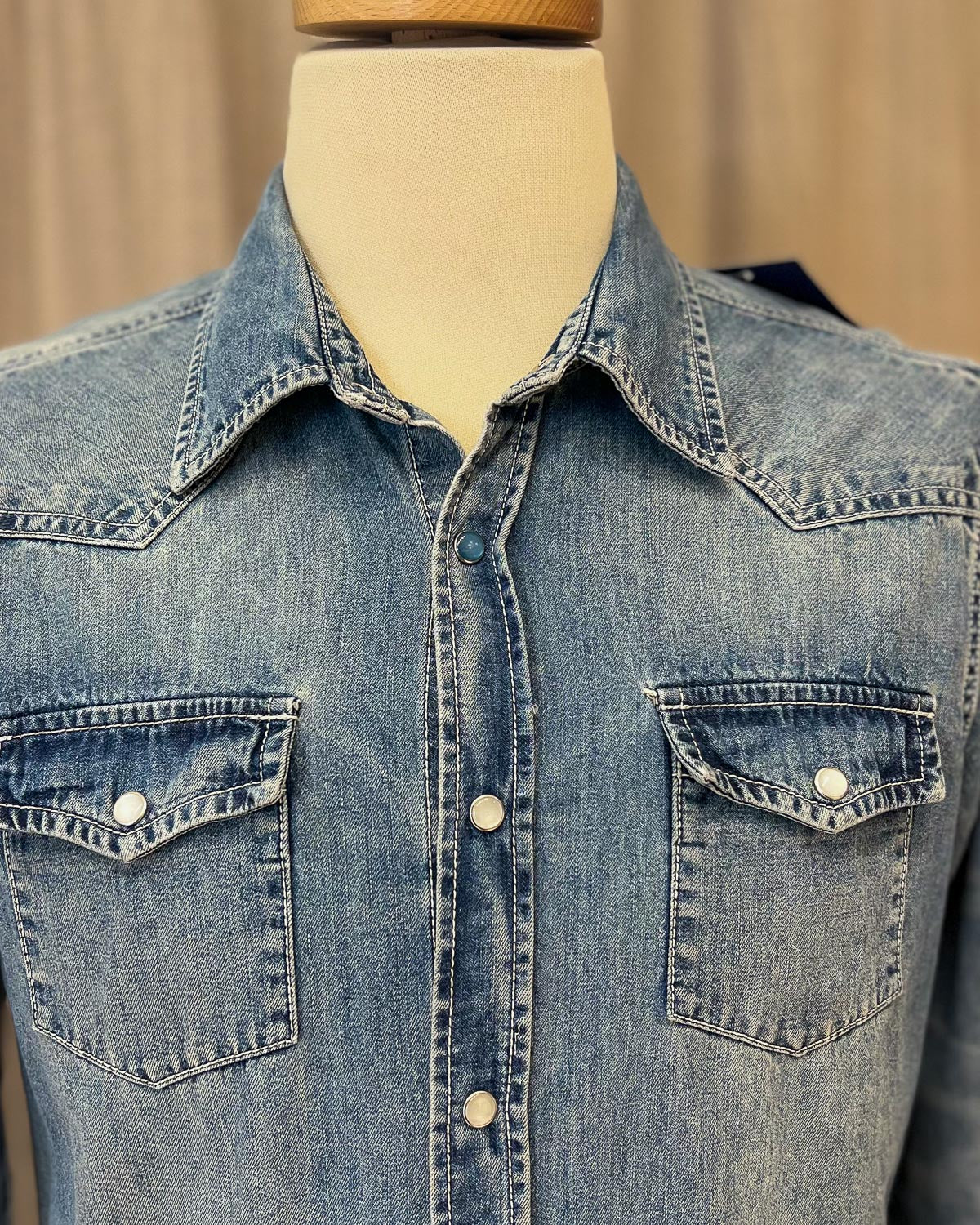 Camicia In Denim Slim Fit - L